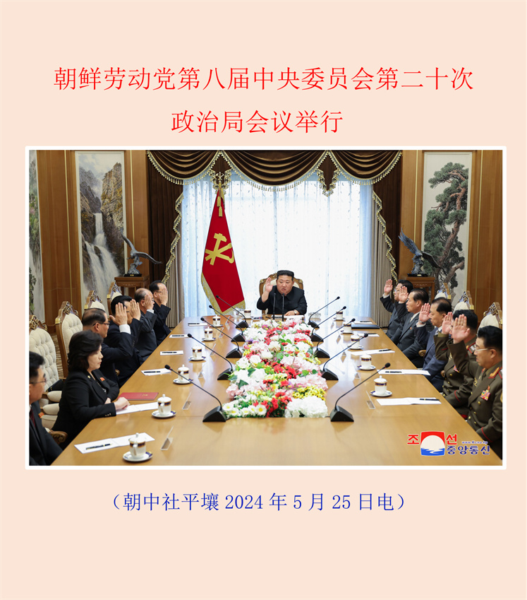 朝鲜劳动党第八届中央委员会第二十次政治局会议举行(1)_00.jpg