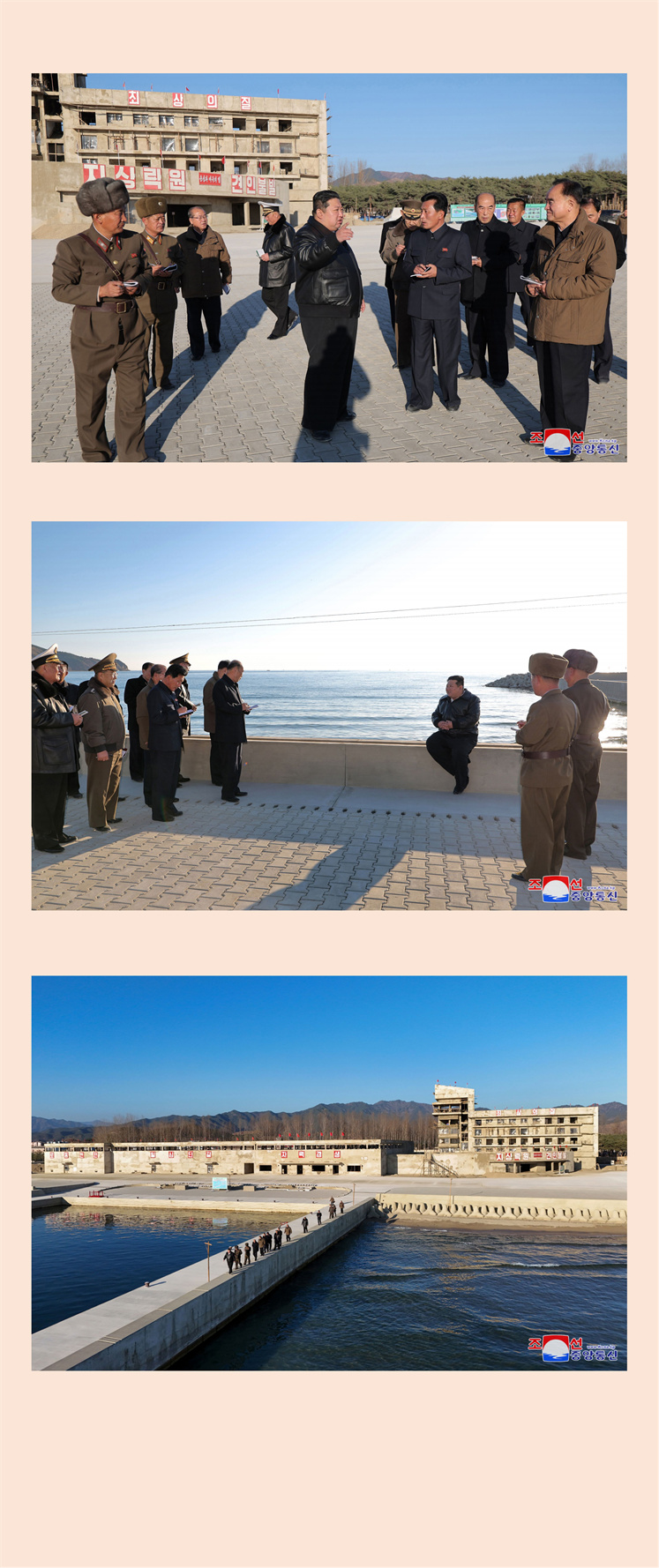 敬爱的金正恩同志视察咸镜南道新浦市浅海养殖事业所建设工地(1)_01.jpg