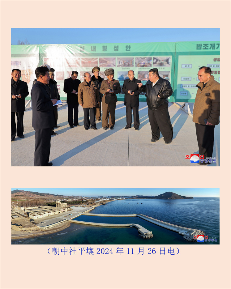 敬爱的金正恩同志视察咸镜南道新浦市浅海养殖事业所建设工地(1)_04.jpg